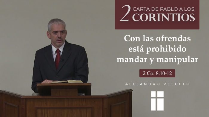 Con las ofrendas está prohibido mandar y manipular