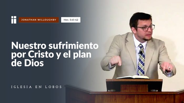 Nuestro sufrimiento por Cristo y el plan de Dios